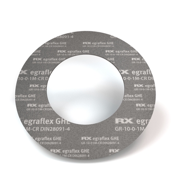 Graphite flange gasket EGRAFLEX GHE EN 1514-1 IBC